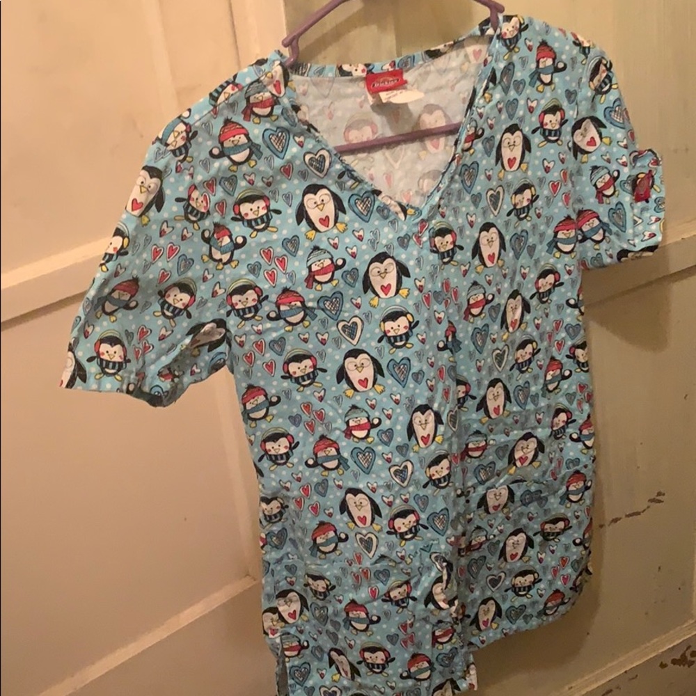 Penguin scrub top